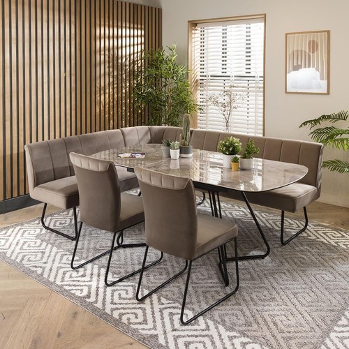 Modern corner bench dining - modern,