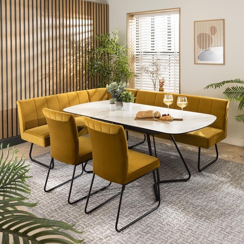 Modern corner bench - modern, dining